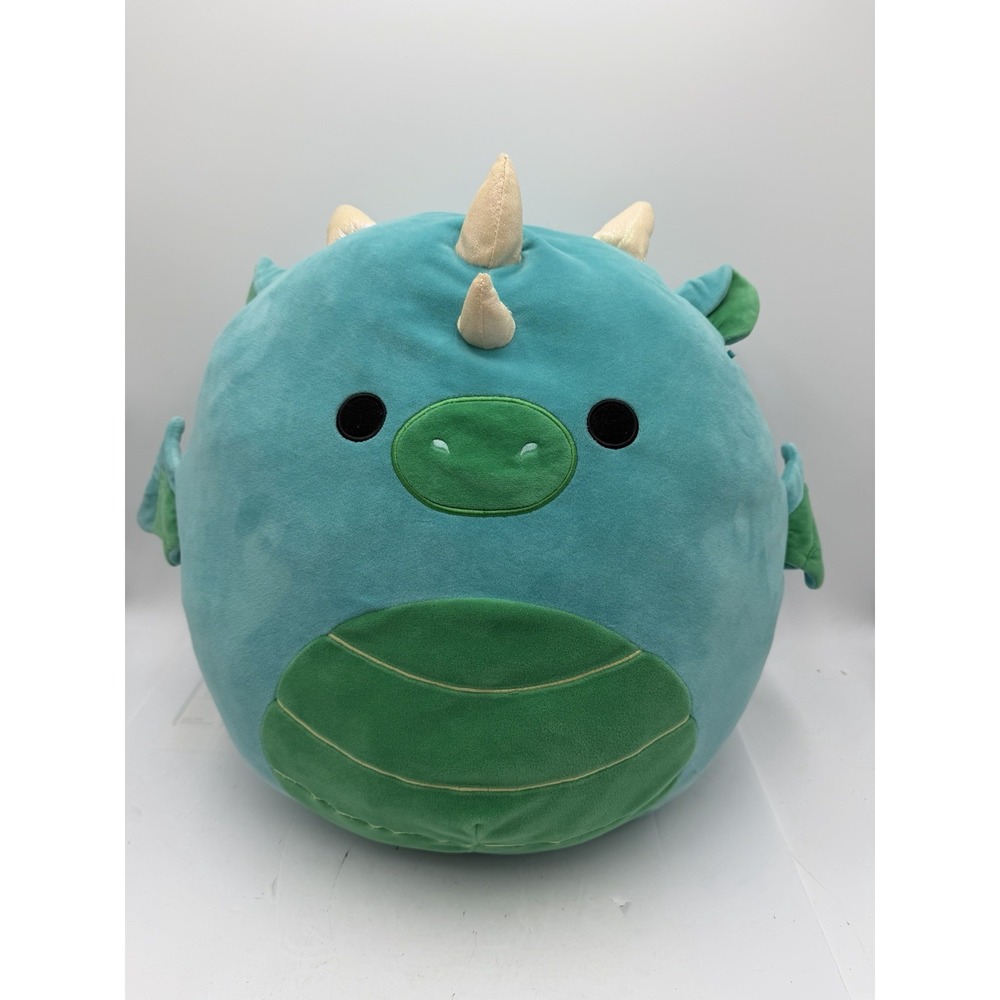 Squishmallows Dalton Dragon 16" Teal Green Plush 2020 Kellytoy Q044